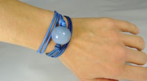 Bracciale Maxi Boulle - 17) Azzurro Polvere 