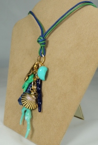 Ciondolo "Jingling Bunches - mare" - 103) Turchese/Verde Smeraldo/Blu Navy