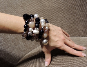 Bracciale spirale alto - indossato