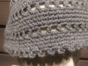 Calottina lana - grigio chiaro - dettaglio