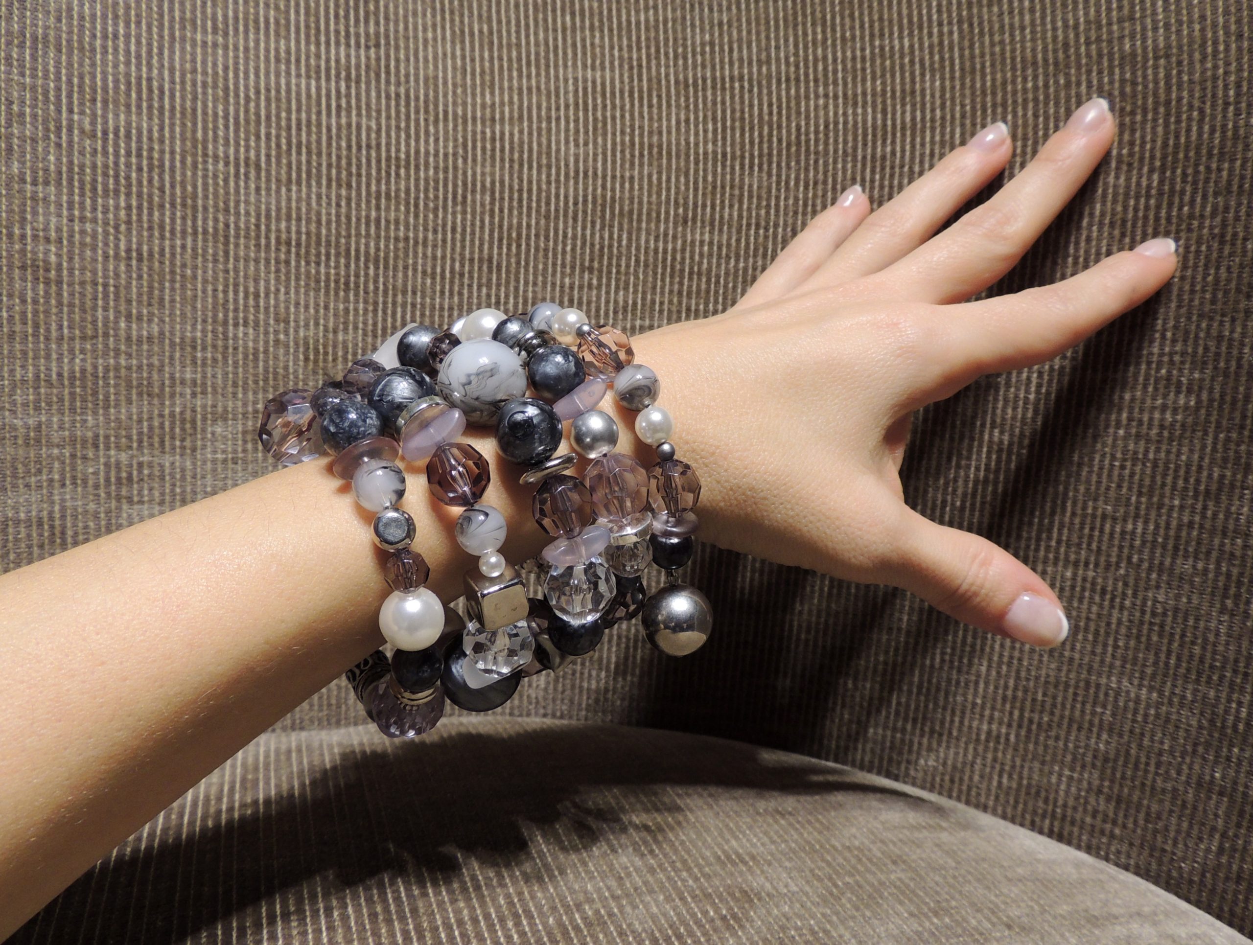 Bracciale spirale alto - 07) Grigio