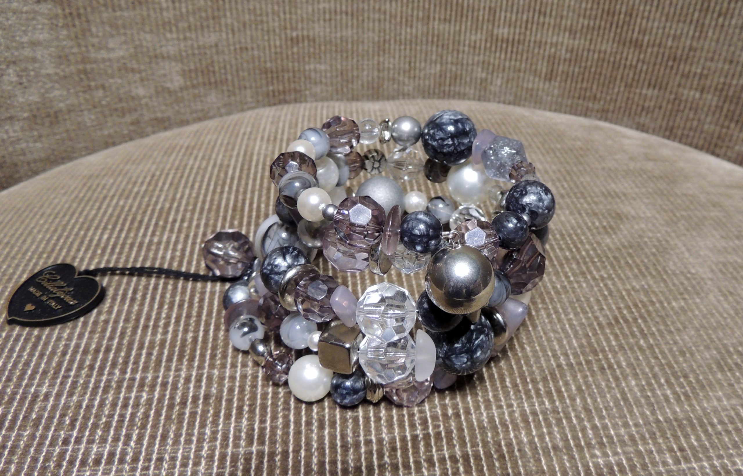 Bracciale spirale alto - 07) Grigio