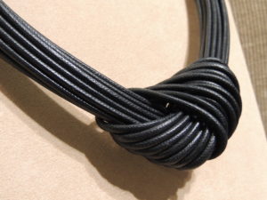 collier nodo nero - particolare 