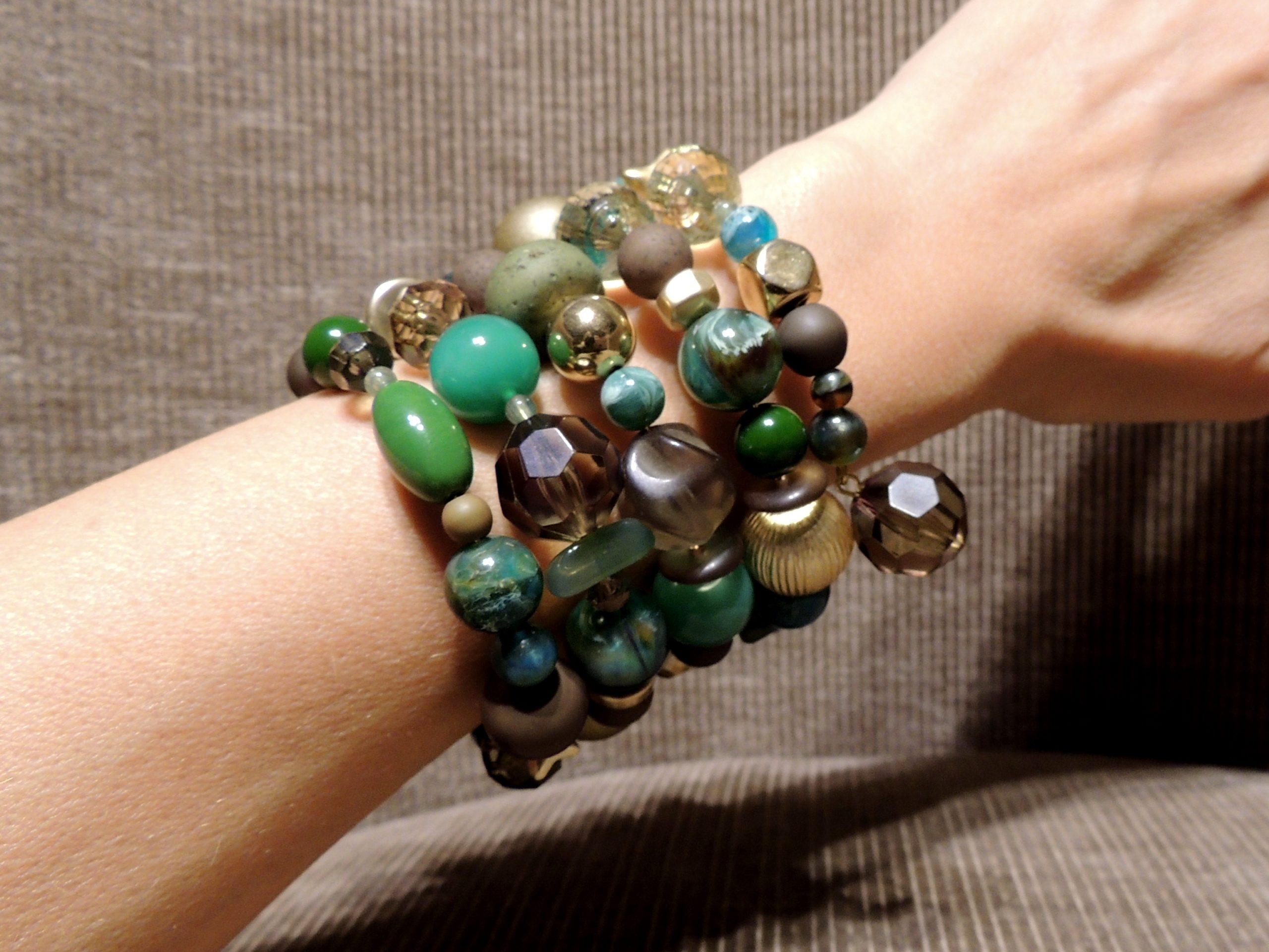 Bracciale spirale alto - 23) Verde Militare