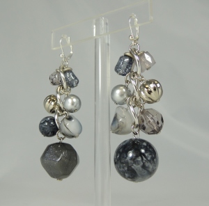 Orecchini "Jingling Bounches" - 2 maglie  07) Grigio 