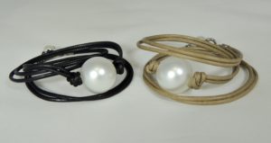 Bracciali maxi sfera perla