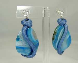 Orecchini Precious Weavings - azzurro 