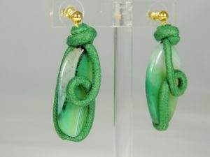 Orecchini Precious Weavings - smeraldo 