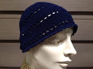 calottina cotone - blu 