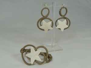 Parure "Stars" - Bracciale e orecchini.