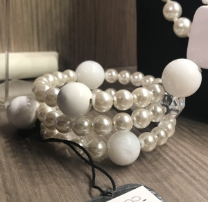 Bracciale Spirale basso con perle